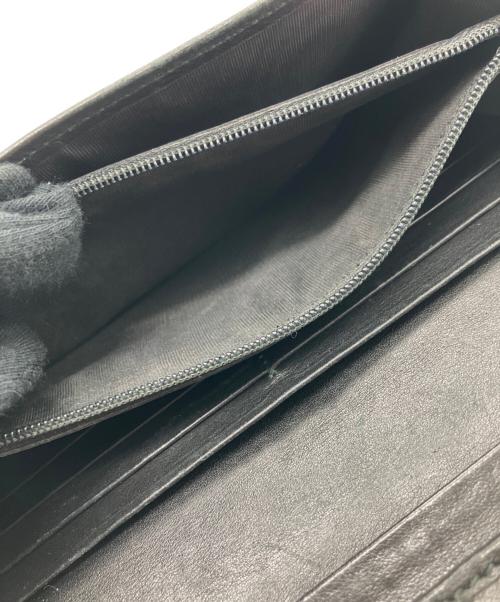 GUCCI（グッチ）GUCCI (グッチ) マイクログッチシマ 長財布 ブラックの古着・服飾アイテム