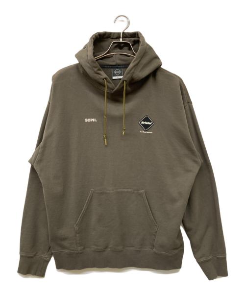 F.C.R.B.（エフシーレアルブリストル）F.C.R.B. (エフシーレアルブリストル) SOPH. (ソフ) HOOD LOGO TEAM SWEAT HOODIE オリーブ サイズ:sizeXLの古着・服飾アイテム