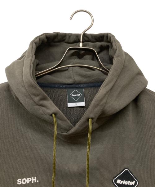 F.C.R.B.（エフシーレアルブリストル）F.C.R.B. (エフシーレアルブリストル) SOPH. (ソフ) HOOD LOGO TEAM SWEAT HOODIE オリーブ サイズ:sizeXLの古着・服飾アイテム