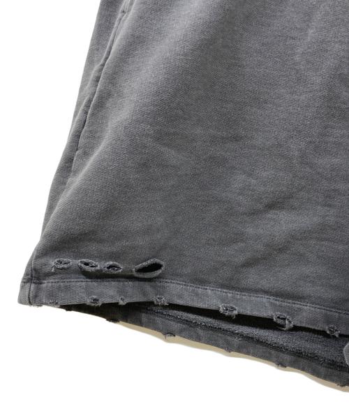 masonprince（メゾンプリンス）masonprince (メゾンプリンス) ダメージ加工スウェットショートパンツ チャコールグレー サイズ:1の古着・服飾アイテム