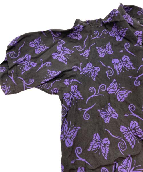 Needles（ニードルズ）Needles (ニードルズ) パピヨン柄オープンカラーシャツ パープル サイズ:Sの古着・服飾アイテム