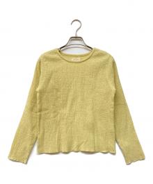 qiri（キリ）の古着「シャーリングブラウス」｜イエロー