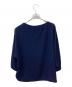 DES PRES (デ プレ) ジャージーライクジョーゼット ボートネックブラウス ネイビー サイズ:FREE：4000円