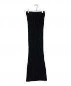 Whim Gazetteウィムガゼット）の古着「ニットフィットスカート」｜ブラック