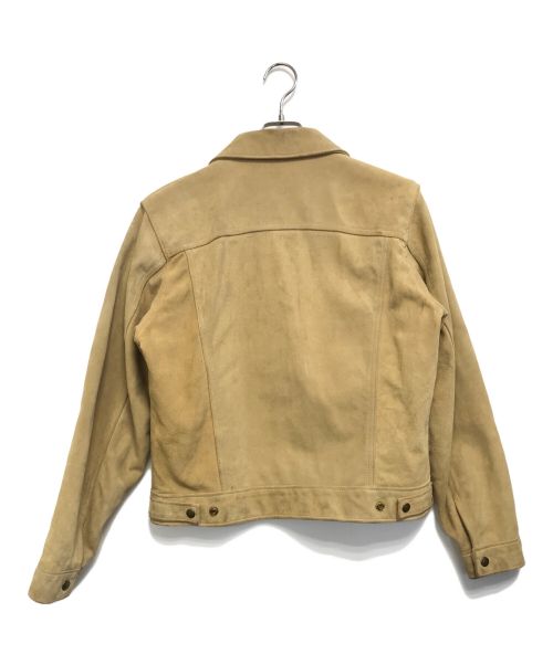 Schott（ショット）shott (ショット) レザートラッカージャケット ベージュ サイズ:40の古着・服飾アイテム