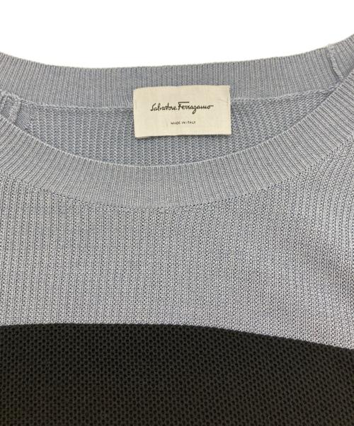 Salvatore Ferragamo（サルヴァトーレ フェラガモ）Salvatore Ferragamo (サルヴァトーレ フェラガモ) シルク混ニット ブラック サイズ:Lの古着・服飾アイテム