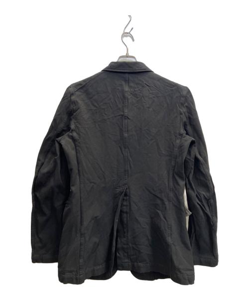 COMME des GARCONS HOMME PLUS（コムデギャルソンオムプリュス）COMME des GARCONS HOMME PLUS (コムデギャルソンオムプリュス) ポリエステル縮絨製品染めジャケット ブラック サイズ:Мの古着・服飾アイテム
