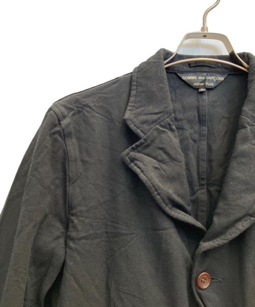 COMME des GARCONS HOMME PLUS（コムデギャルソンオムプリュス）COMME des GARCONS HOMME PLUS (コムデギャルソンオムプリュス) ポリエステル縮絨製品染めジャケット ブラック サイズ:Мの古着・服飾アイテム