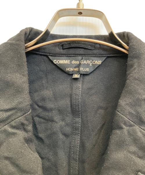 COMME des GARCONS HOMME PLUS（コムデギャルソンオムプリュス）COMME des GARCONS HOMME PLUS (コムデギャルソンオムプリュス) ポリエステル縮絨製品染めジャケット ブラック サイズ:Мの古着・服飾アイテム