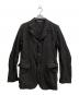 COMME des GARCONS HOMME PLUS（コムデギャルソンオムプリュス）の古着「ポリエステル縮絨製品染めジャケット」｜ブラック