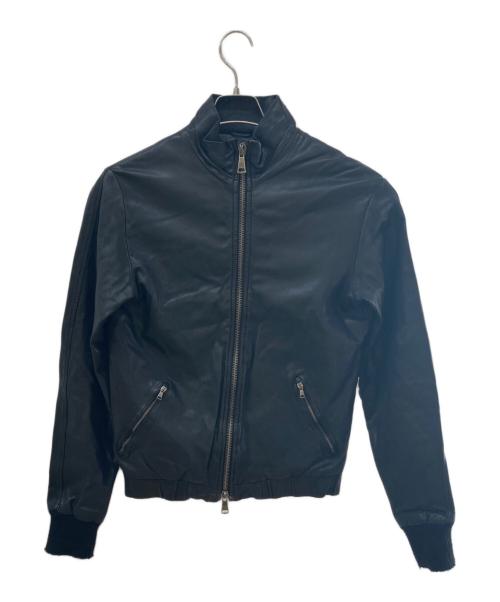 GIORGIO BRATO（ジョルジョブラッド）GIORGIO BRATO (ジョルジョブラッド) レザーブルゾン ブラック サイズ:44の古着・服飾アイテム