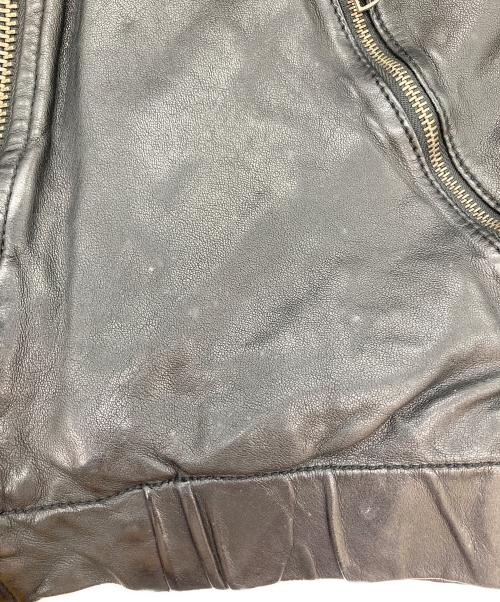 GIORGIO BRATO（ジョルジョブラッド）GIORGIO BRATO (ジョルジョブラッド) レザーブルゾン ブラック サイズ:44の古着・服飾アイテム