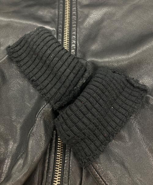 GIORGIO BRATO（ジョルジョブラッド）GIORGIO BRATO (ジョルジョブラッド) レザーブルゾン ブラック サイズ:44の古着・服飾アイテム