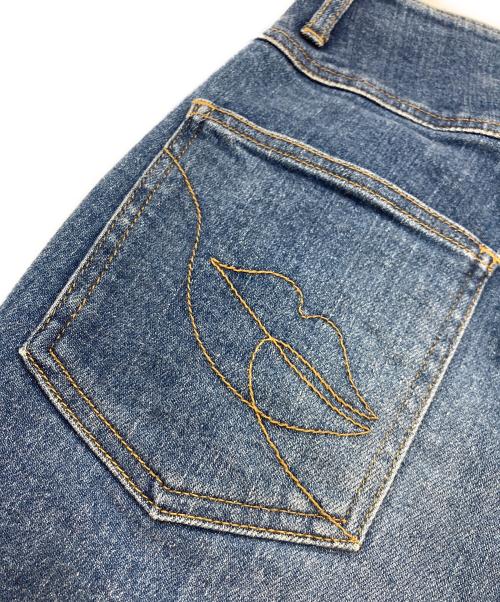 HER LIP TO（ハーリップトゥ）Her lip to (ハーリップトゥ) Paris High Rise Jeans インディゴ サイズ:61ｃｍ（W24)の古着・服飾アイテム