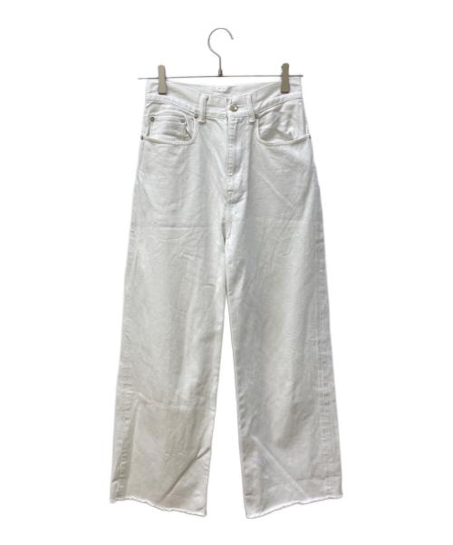 UNITED ARROWS（ユナイテッドアローズ）UNITED ARROWS (ユナイテッドアローズ) カットオフデニムパンツ ホワイト サイズ:36の古着・服飾アイテム