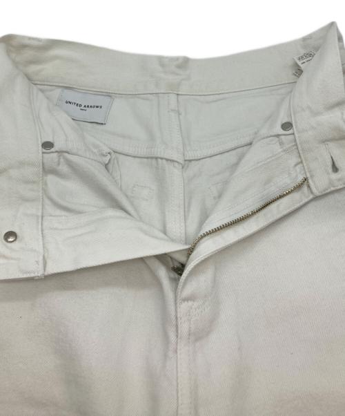 UNITED ARROWS（ユナイテッドアローズ）UNITED ARROWS (ユナイテッドアローズ) カットオフデニムパンツ ホワイト サイズ:36の古着・服飾アイテム