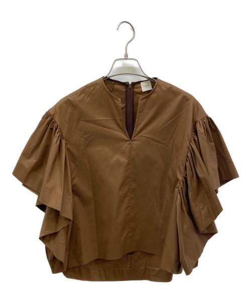 EFFE BEAMS（エッフェ ビームス）EFFE BEAMS (エッフェ ビームス) フラワーカフスブラウス ブラウン サイズ:36の古着・服飾アイテム