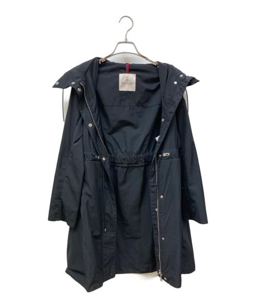 MONCLER（モンクレール）MONCLER (モンクレール) ドローストリングコート ブラックの古着・服飾アイテム