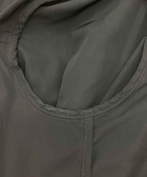 MONCLER（モンクレール）MONCLER (モンクレール) ドローストリングコート ブラックの古着・服飾アイテム