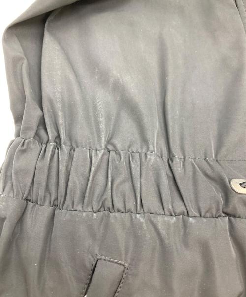 MONCLER（モンクレール）MONCLER (モンクレール) ドローストリングコート ブラックの古着・服飾アイテム