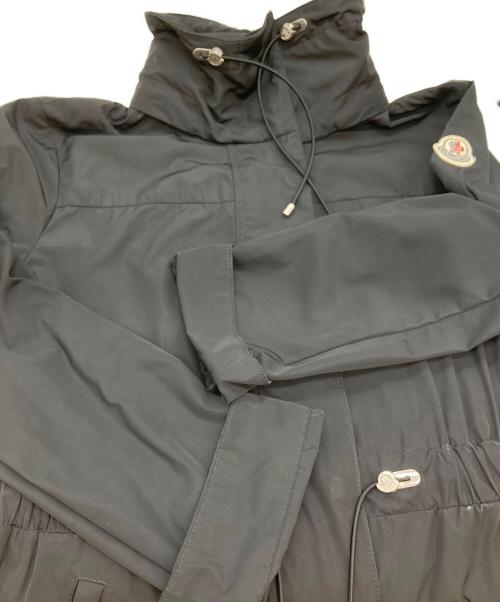 MONCLER（モンクレール）MONCLER (モンクレール) ドローストリングコート ブラックの古着・服飾アイテム