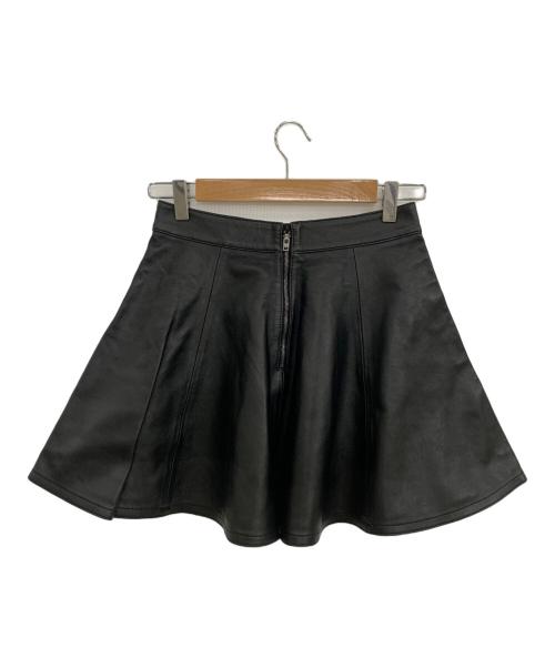 COACH（コーチ）COACH (コーチ) レザー チアリーダー スカート ブラックの古着・服飾アイテム