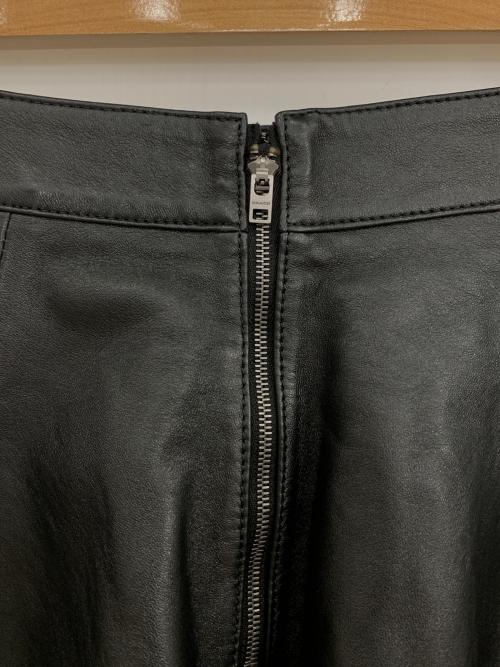 COACH（コーチ）COACH (コーチ) レザー チアリーダー スカート ブラックの古着・服飾アイテム