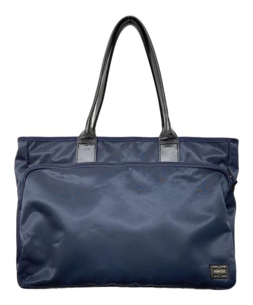 PORTER（ポーター）PORTER (ポーター) タイム トートバッグ ネイビーの古着・服飾アイテム