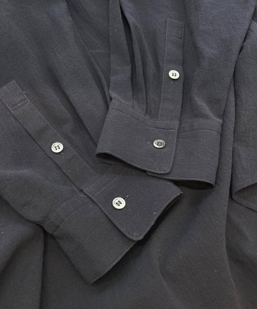 FRAMeWORK（フレームワーク）FRAMeWORK (フレームワーク) 24SS コットンボイルギャザーバンドカラー ネイビー サイズ:-の古着・服飾アイテム