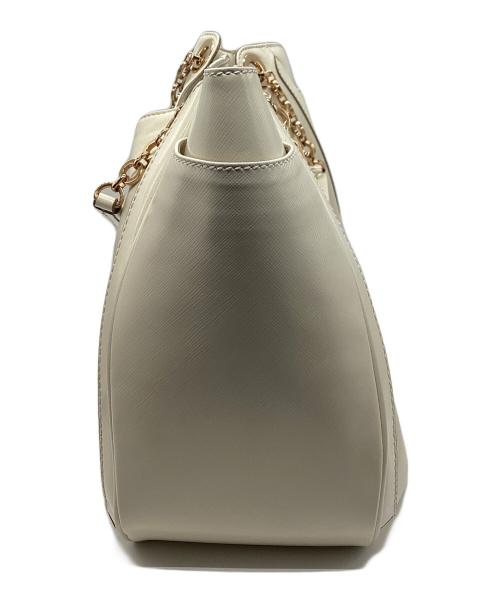 Salvatore Ferragamo（サルヴァトーレ フェラガモ）Salvatore Ferragamo (サルヴァトーレ フェラガモ) チェーントートバッグ アイボリーの古着・服飾アイテム