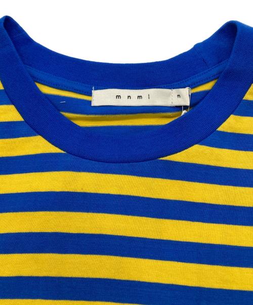 mnml（ミニマル）mnml (ミニマル) ボーダーTシャツ イエロー サイズ:Mの古着・服飾アイテム