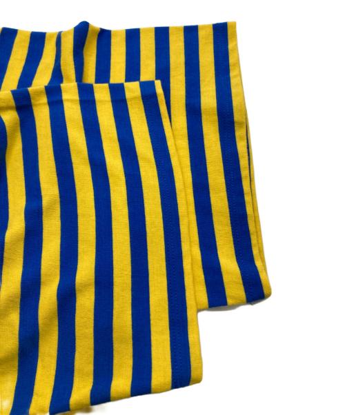 mnml（ミニマル）mnml (ミニマル) ボーダーTシャツ イエロー サイズ:Mの古着・服飾アイテム