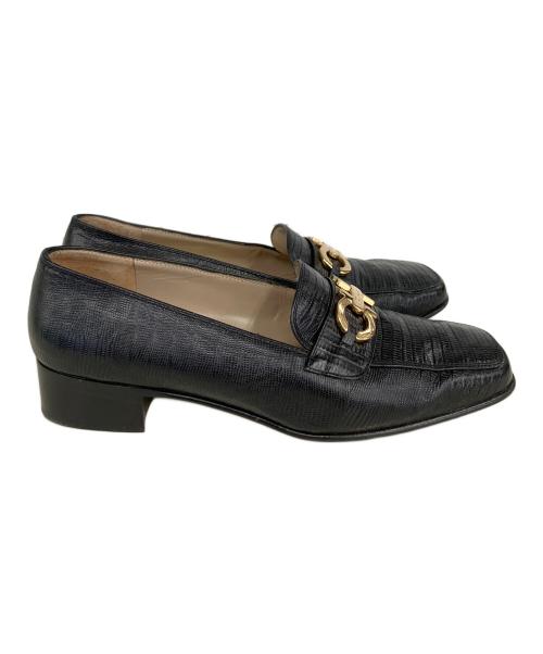 Salvatore Ferragamo（サルヴァトーレ フェラガモ）Salvatore Ferragamo (サルヴァトーレ フェラガモ) ガンチーニローファー ブラック サイズ:SIZE6の古着・服飾アイテム
