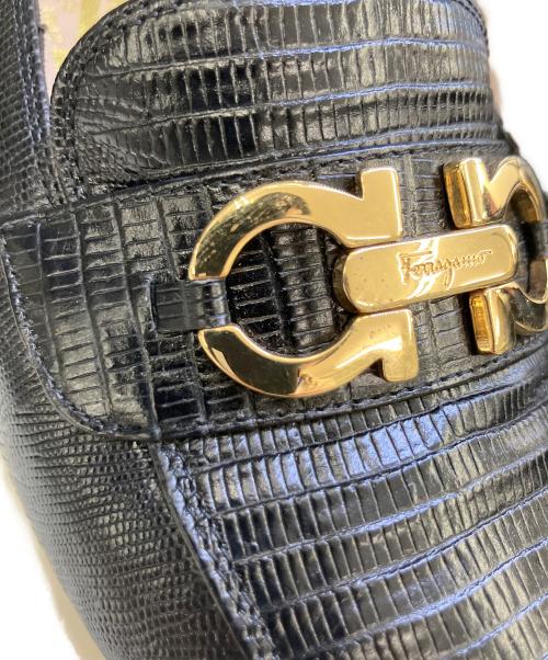 Salvatore Ferragamo（サルヴァトーレ フェラガモ）Salvatore Ferragamo (サルヴァトーレ フェラガモ) ガンチーニローファー ブラック サイズ:SIZE6の古着・服飾アイテム