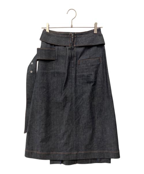 CYCLAS（シクラス）CYCLAS (シクラス) ベルト付きデニムスカート インディゴ サイズ:32の古着・服飾アイテム