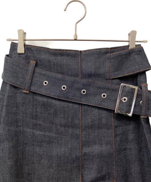CYCLAS（シクラス）CYCLAS (シクラス) ベルト付きデニムスカート インディゴ サイズ:32の古着・服飾アイテム