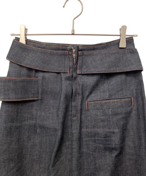 CYCLAS（シクラス）CYCLAS (シクラス) ベルト付きデニムスカート インディゴ サイズ:32の古着・服飾アイテム