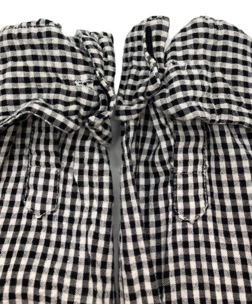Jupe by Jackie（ジュップバイジャッキー）JUPE BY JACKIE (ジュップバイジャッキー) ギンガムチェック丸襟シャツ ブラック サイズ:Sの古着・服飾アイテム