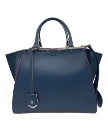FENDI（フェンディ）の古着「トロワジュール 2WAYバッグ」｜ネイビー