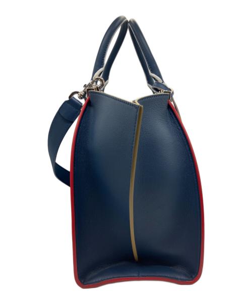 FENDI（フェンディ）FENDI (フェンディ) トロワジュール 2WAYバッグ ネイビーの古着・服飾アイテム