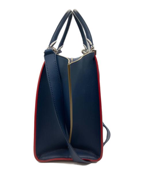 FENDI（フェンディ）FENDI (フェンディ) トロワジュール 2WAYバッグ ネイビーの古着・服飾アイテム