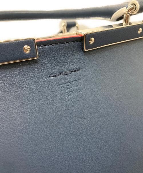 FENDI（フェンディ）FENDI (フェンディ) トロワジュール 2WAYバッグ ネイビーの古着・服飾アイテム