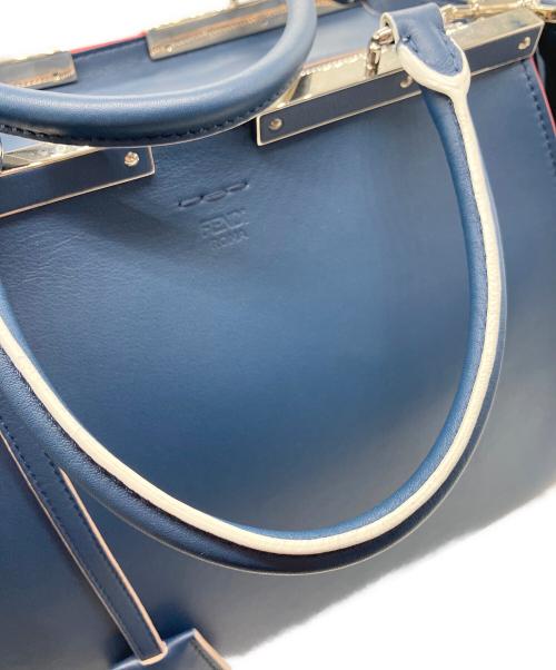 FENDI（フェンディ）FENDI (フェンディ) トロワジュール 2WAYバッグ ネイビーの古着・服飾アイテム