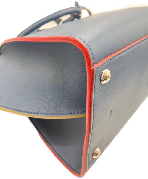 FENDI（フェンディ）FENDI (フェンディ) トロワジュール 2WAYバッグ ネイビーの古着・服飾アイテム