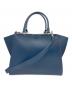 FENDI (フェンディ) トロワジュール 2WAYバッグ ネイビー：55000円