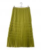 SUM1 STYLEスミスタイル）の古着「ダイヤプリーツスカート」｜グリーン