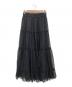 DOUBLE STANDARD CLOTHING (ダブルスタンダードクロージング) スターティアードスカート ブラック サイズ:36：11000円