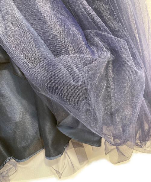 JUSGLITTY（ジャスグリッティー）JUSGLITTY (ジャスグリッティー) スターライトチュールスカート ネイビー サイズ:2 未使用品の古着・服飾アイテム