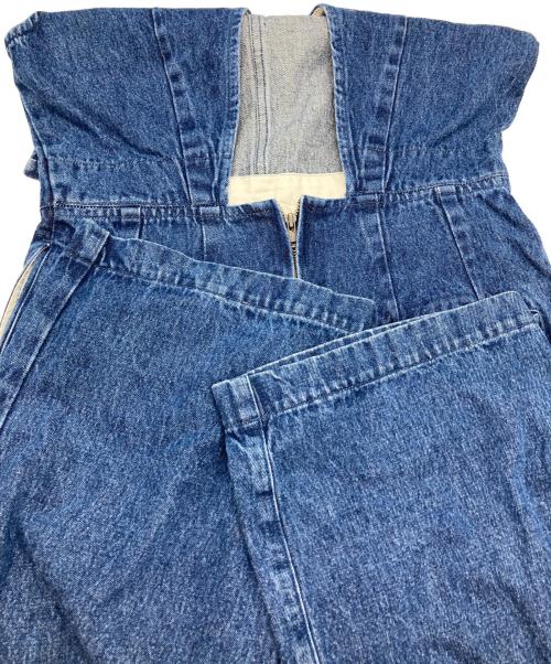 CLANE（クラネ）CLANE (クラネ) BACK OPEN DENIM ALL IN ONE インディゴ サイズ:1の古着・服飾アイテム