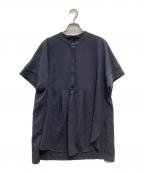 CADUNEカデュネ）の古着「ブラウス」｜ネイビー